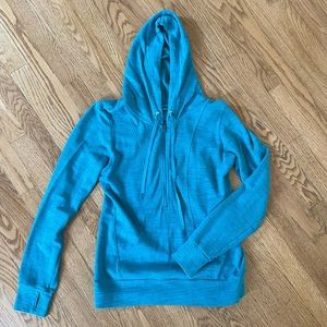 Lucy Teal Half Zip Hoodie